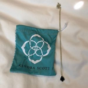 Kendra Scott Black stone on gold chain